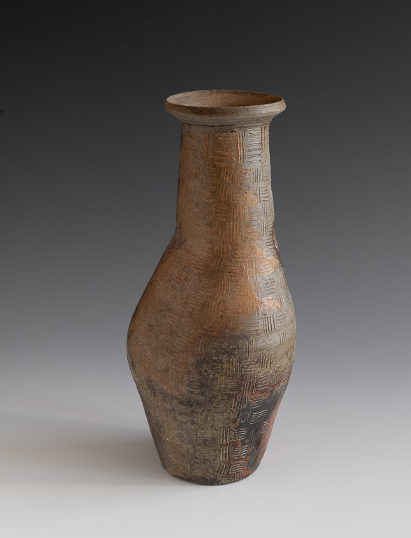 Hatched Vase (asymmetrical view 1)h 10.75"  x 5"