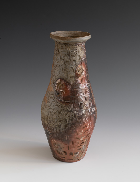 Hatched Vase (symmetrical view 2)h 10.75"  x 5"